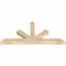 Ekena Millwork Saratoga Rough Sawn Timber Gable Bracket, Douglas Fir, 60"W x 27"H x 4"D x 4"F, 11/12 Pitch GBW060X27X0404SAR00RDF - alternate 5